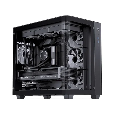 Vỏ case Jonsbo TK-3 Black (ATX,Mid Tower,Màu Đen,Kính Cong)